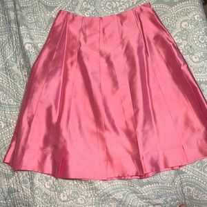 Banana republic pink pleated skirt